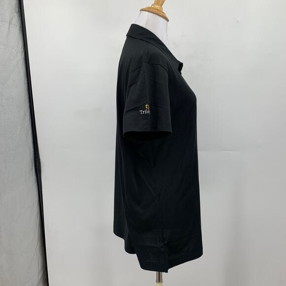 Travis Mathew Shirt Women XL Extra Large Black Performance Golf Polo Wick *LOGO - Picture 4 of 13